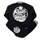 Black/White Boys Sweat Suit (Varsity Set)