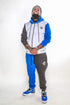 Royal Blue, Grey & Black Jogger Suit (Unisex)