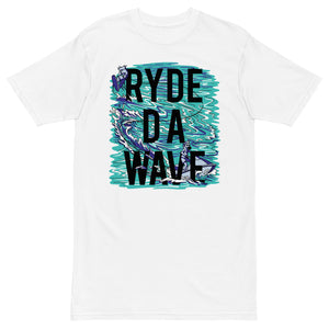 (Ryde Da Wave) Men’s premium heavyweight tee