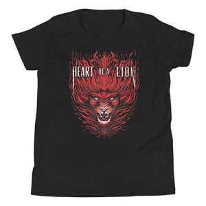 Heart Of A Lion (Youth) Short Sleeve Unisex T-Shirt