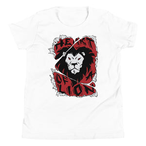 Heart Of A Lion (Youth) Short Sleeve Unisex T-Shirt