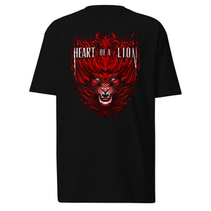 (Heart Of A Lion) Men’s premium heavyweight tee