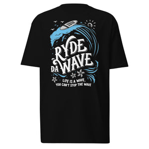 (Life Is A Wave) Men’s premium heavyweight tee