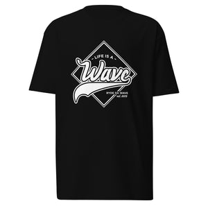 (Life Is A Wave) Men’s premium heavyweight tee